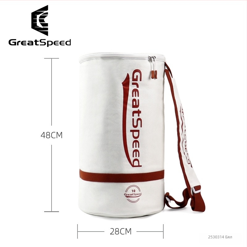GREATSPEED Чанта за тенис топки с тръбовиден дизайн и изолация, голям капацитет, преносима
