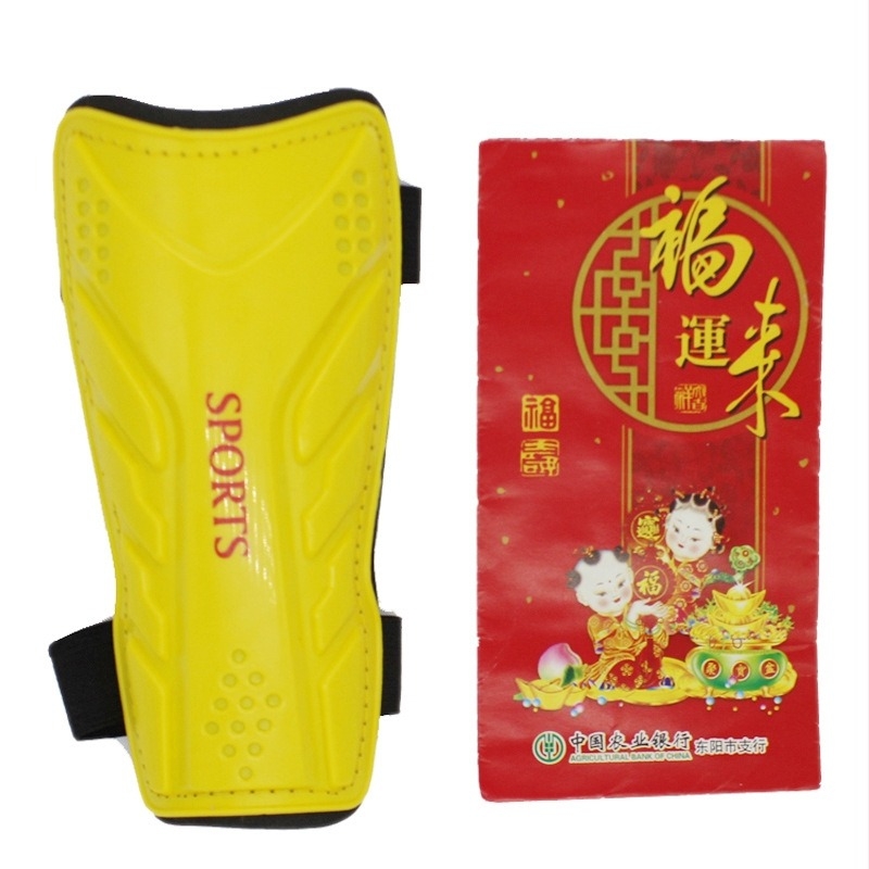 Детски протектори за пищял за футбол с двойни презрамки — пластмасова защита за крак, 34 g на бр.