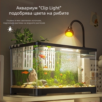 LED аквариумна лампа с пълен спектър за водни растения 3W - Kuo Court