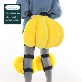 Комплект защита за ски с пухкав хип протектор и протектори за лакът, коляно и долен крак — полиестерно влакно; за ски; 10 броя