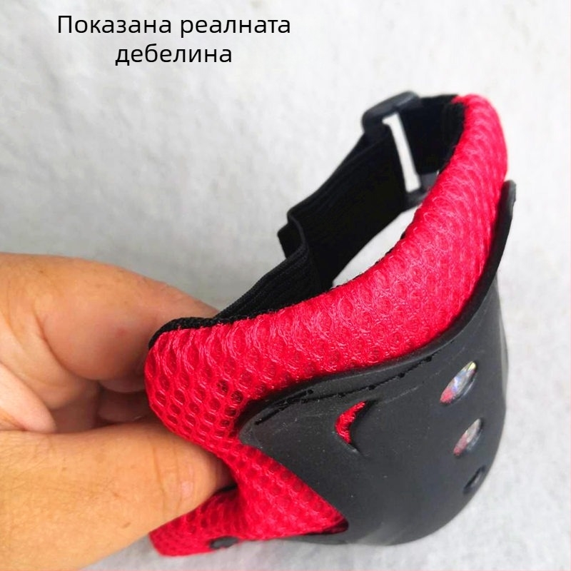 6-частен комплект протектори за коляно, лакът и китка за деца – защита при ролкови спортове