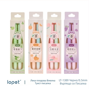 Lepa ST връх писалка, пластмасов корпус, неизтриващо мастило, опаковка в кутия, основна опаковка, за обща употреба