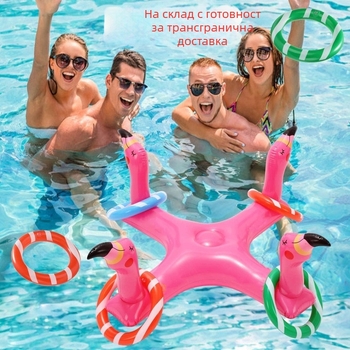 PVC надуваема кръстообразна водна играчка – плаващ Фламинго кръст