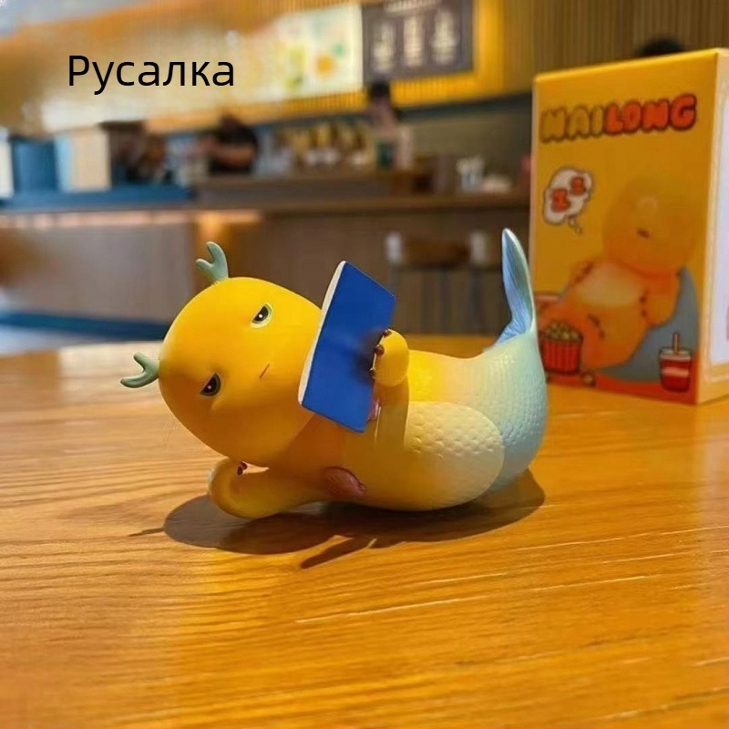 Milk Dragon кукла за бюро – PVC карикатурна фигура, OEM марка, декоративна украса