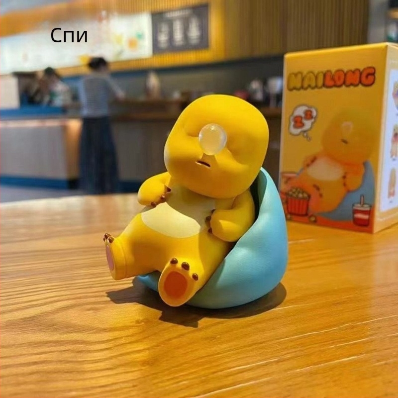 Milk Dragon кукла за бюро – PVC карикатурна фигура, OEM марка, декоративна украса