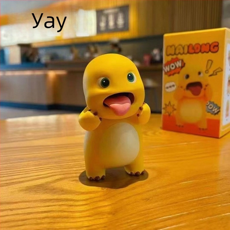 Milk Dragon кукла за бюро – PVC карикатурна фигура, OEM марка, декоративна украса