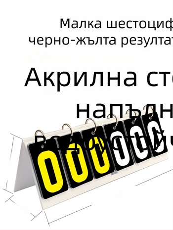 Табло за резултати - PVC материал; персонализируемо; подходящо за тенис на маса и билярд; марка Jade valley