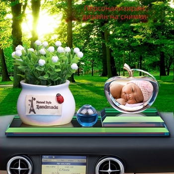 Автомобилен кристален държач за парфюм – модерен стил, кристален материал, декоративна функция