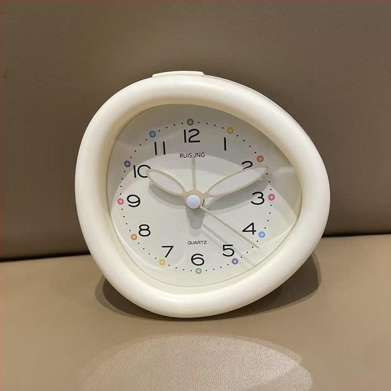 Настолен будилник със плавно движение на секундата, дисплей с стрелки и цифри, захранван с суха батерия, корейски стил