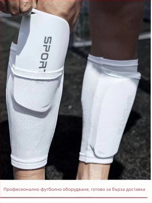 Комплект чорапи за защита на прасците с пластина за вграждане – двойнослойни дишащи, футболна защита (Главен материал: спандекс; Марка: SPEROW; Категория: шин гард; Зона на защита: прасец; Приложим спорт: футбол)