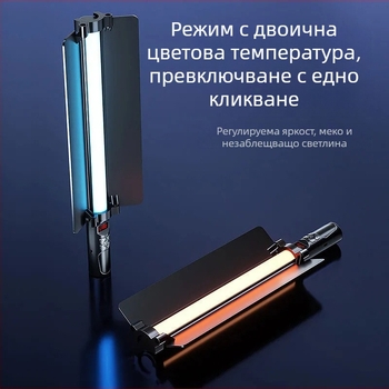 Портативна RGB светлина за фотография, USB захранване, 23W, 3200K цветова температура, E27 база