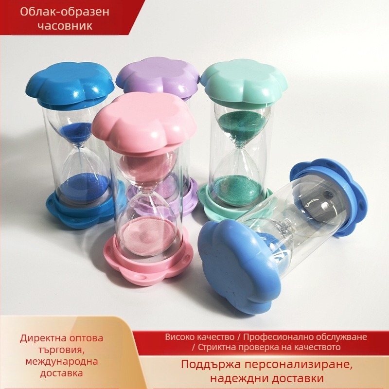 Пясъчен часовник с плавено стъкло, High borosilicate glass, Cloud Building Hourglass, модерен минималистичен стил (High borosilicate glass; Melting craftsmanship; Cloud Building Hourglass; Modern minimalist style)