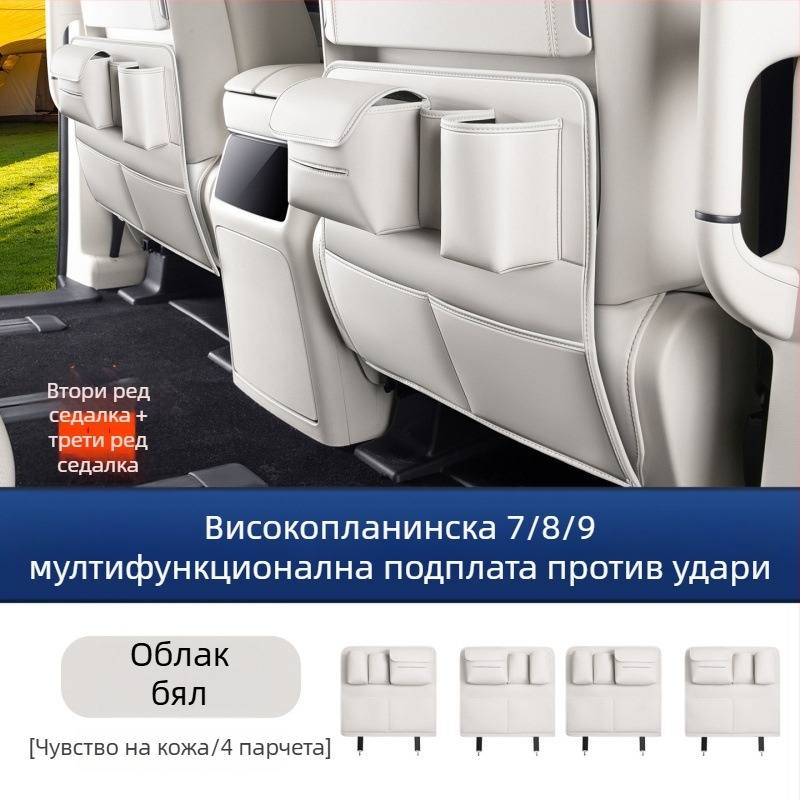 Задна защитна подложка за врата Alpine 7/8/9 места, пластмасов материал, мултифункционален интериорен аксесоар за защита