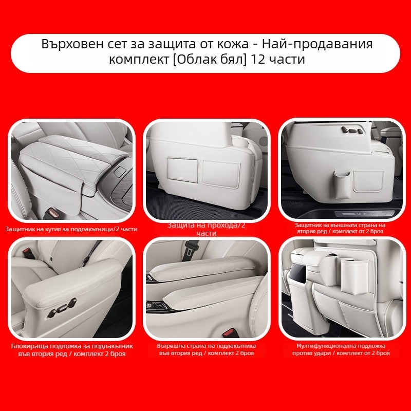 Задна защитна подложка за врата Alpine 7/8/9 места, пластмасов материал, мултифункционален интериорен аксесоар за защита