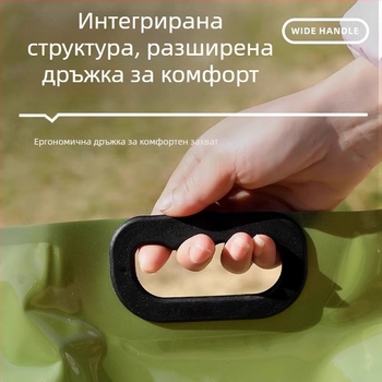 Yihan сгъваема водна чанта за къмпинг и туризъм, PVC пластмаса, голям капацитет, преносимо съхранение на вода