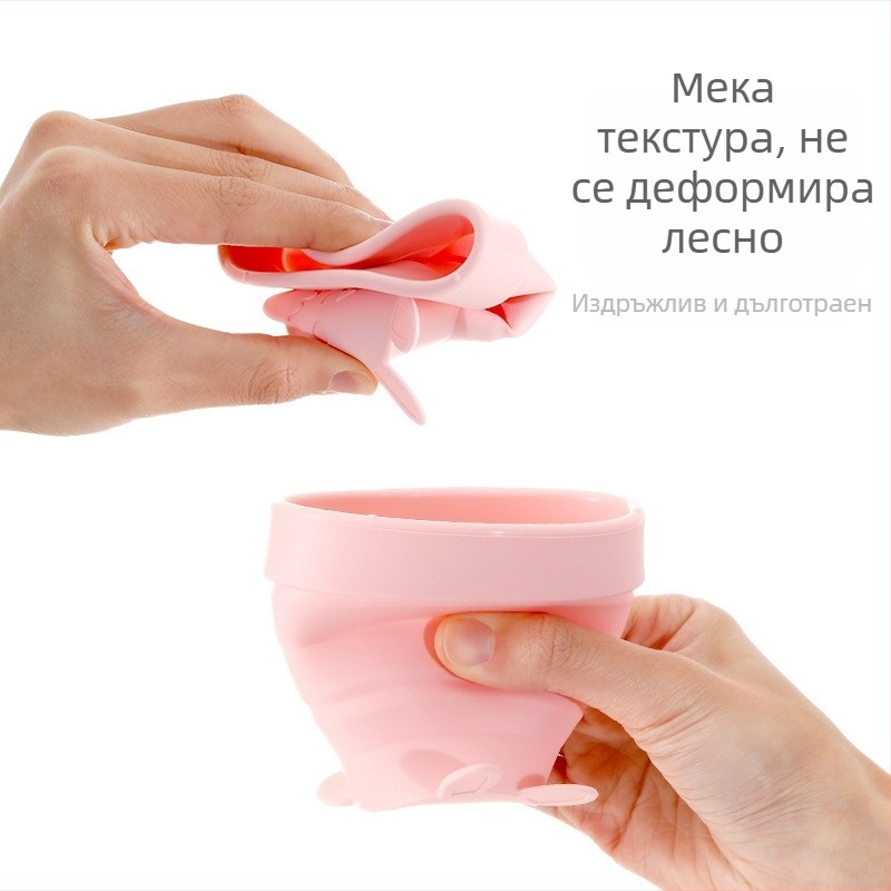 FaSoLa сгъваема силиконова чаша, телескопичен дизайн, за открито, портативна чаша