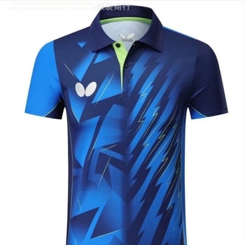 Butterfly униформа за пинг-понг, унисекс, къс ръкав, бързосъхнеща дишаща материя, 100% полиестер, подходяща за възрастни и деца, за тренировки и състезания