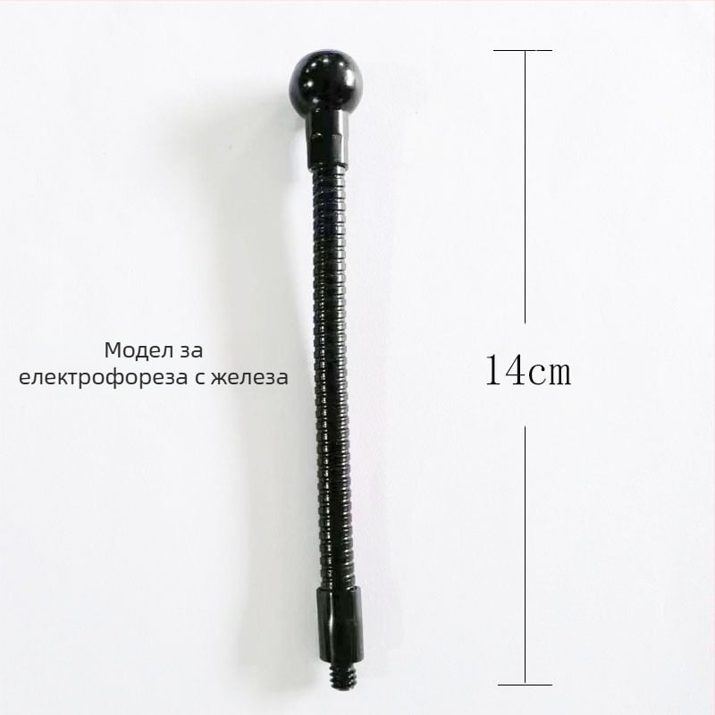 Ринг лайт с гъвкава тръба и държач за телефон за лайв стрийминг — метално тяло, модел Hose, аксесоар за осветление