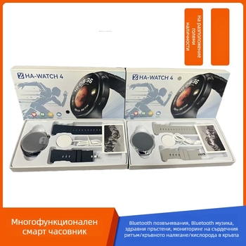 Смарт часовник с Bluetooth обаждания, мониторинг на сърдечната честота и кръвната захар, умни известия, TFT дисплей