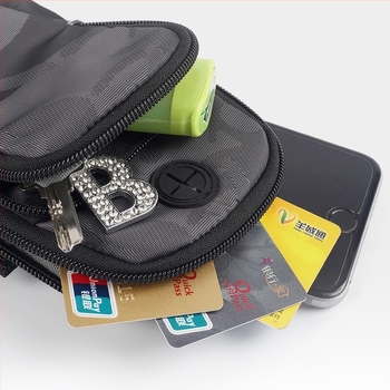 Водоустойчива чанта за телефон на ръката за спорт на открито, нейлон, геометричен модел, марка YIPINU