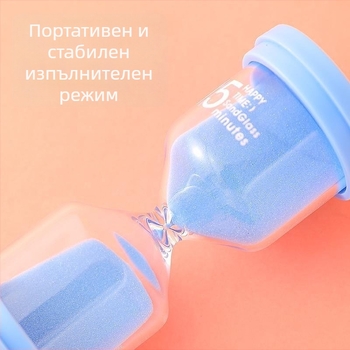 Пясъчен часовник с форма на макарон, стъкло, ръчна изработка, модерен минималистичен стил