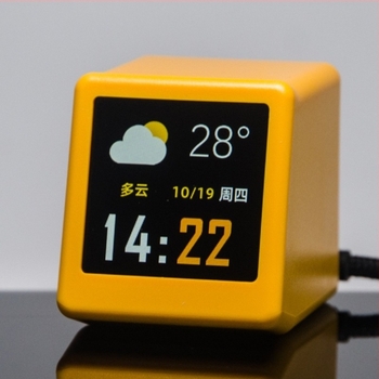 WiFi интелигентен часовник 56-то поколение – метеорологична станция, прогноза за времето, външно захранване, пластмасов корпус
