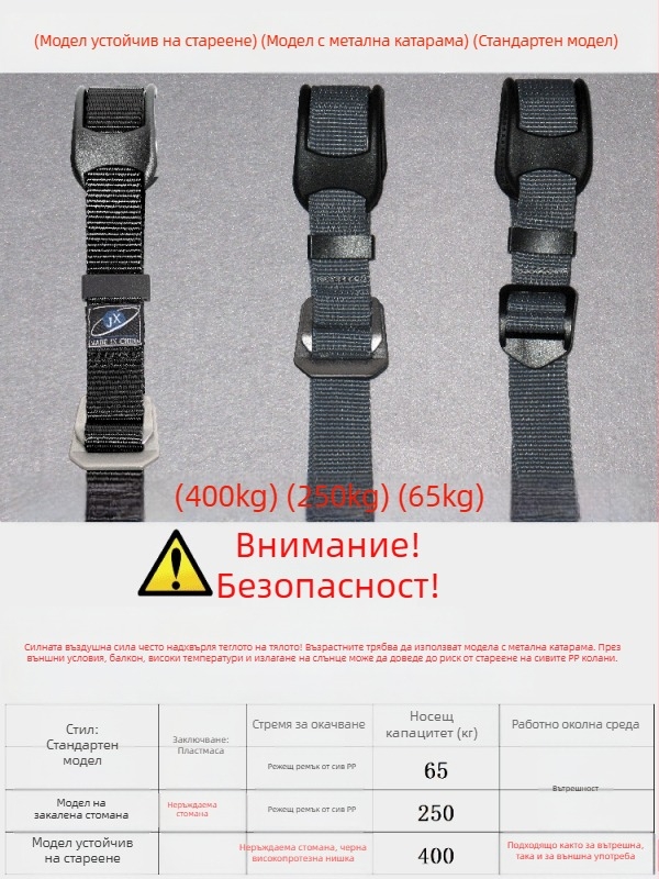 Повдигащ пръстен с корпус от смола, пръстен от високоякостен композитен пластмасов материал, високо якостен телен носач, PP дръжка — вътрешна/външна употреба, Тип D