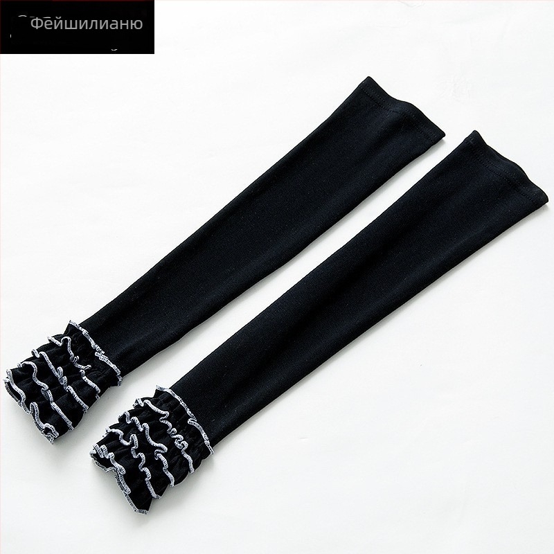 За жени: Нейлонови UV ръкавели за ръце – лятна защита за открито каране на велосипед и шофиране, с половин пръст ръкавици