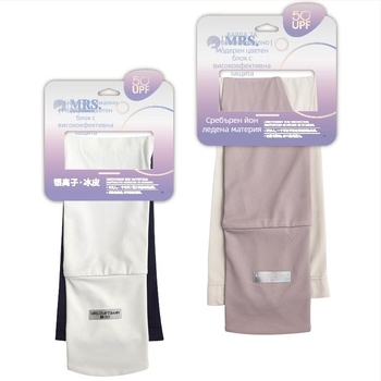 Ръкав за ръце с ледена коприна: охлаждане, UV защита, антибактериален, найлонова материя 81–95%, стил свеж и сладък, Пролет 2025