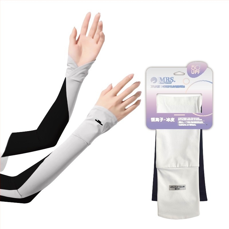 Ръкав за ръце с ледена коприна: охлаждане, UV защита, антибактериален, найлонова материя 81–95%, стил свеж и сладък, Пролет 2025