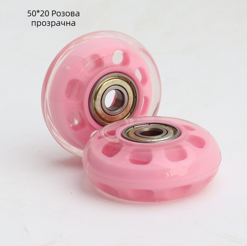 Комплект колела за ролери – PU колела, лагери, едноредни, универсални