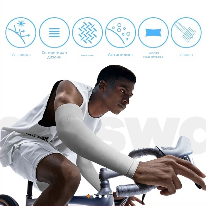 Ice Silk ръкавни маншети за открити дейности, персонализиран дизайн по изображение, печат на лого, антихлъзгащи, защита от слънцето