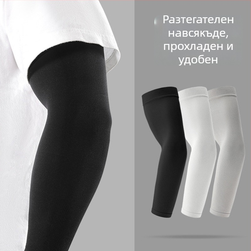 Ice Silk ръкавни маншети за открити дейности, персонализиран дизайн по изображение, печат на лого, антихлъзгащи, защита от слънцето