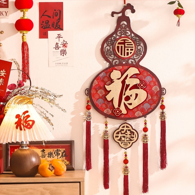 Висящ декор за входна врата – 2026 Година на Коня, Пролетен фестивал, Feixunfei плюшена тъкан, FXF217211