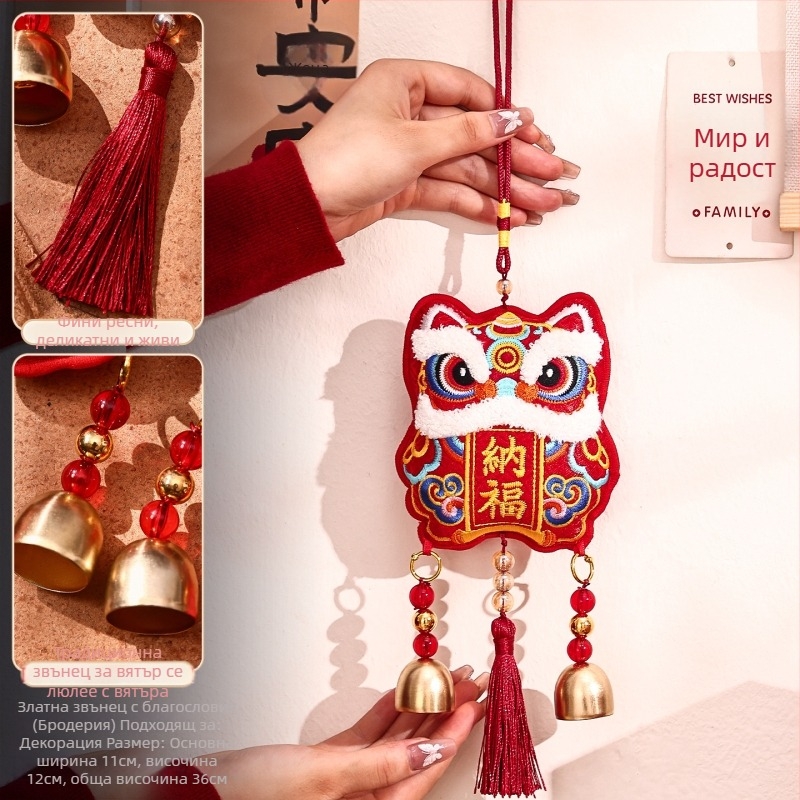 Висящ декор за входна врата – 2026 Година на Коня, Пролетен фестивал, Feixunfei плюшена тъкан, FXF217211