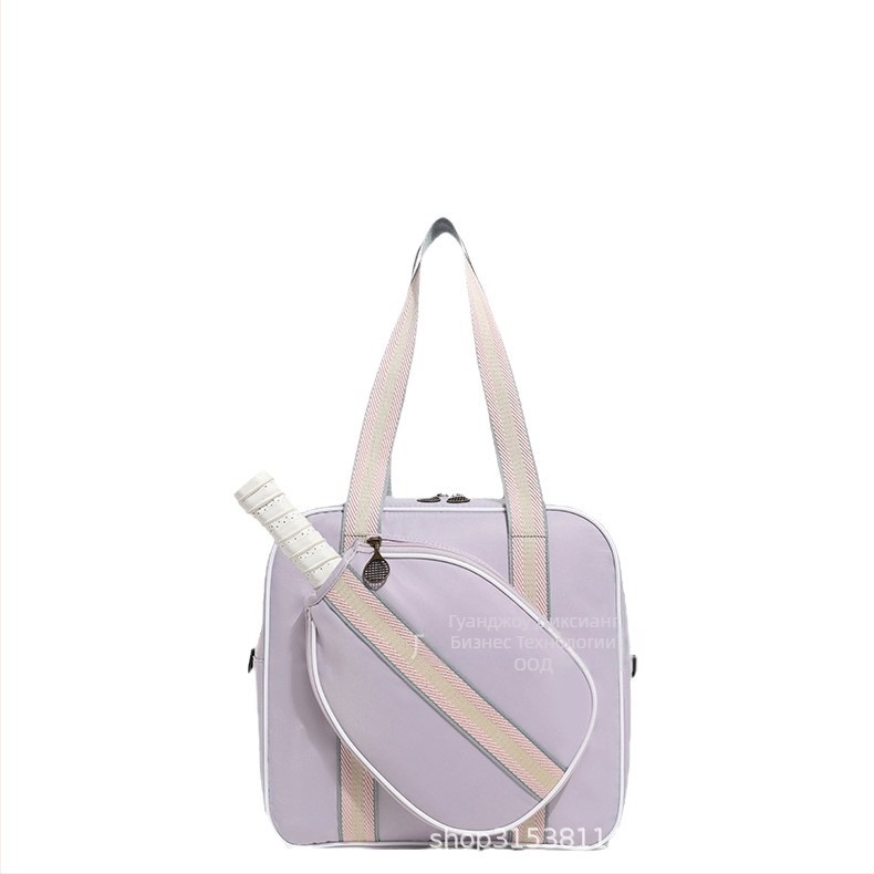 Женска тенис чанта 2025 – специален калъф за открито, рамена презрамка, голям капацитет, спортна чанта за бадминтон/тенис/pickleball, Oxford плат, персонализируема, XINGNAN/Row South