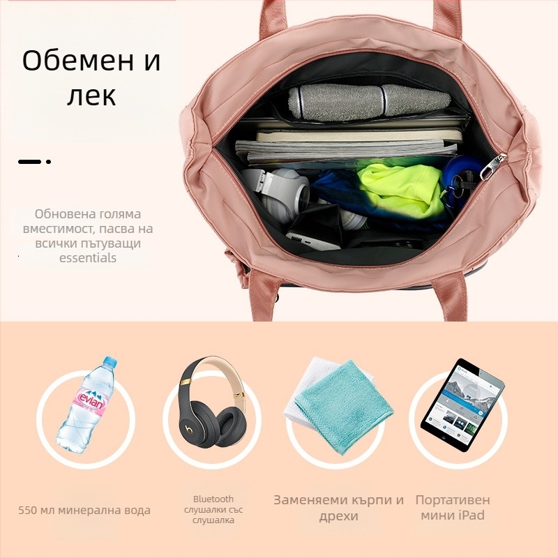 Чанта за бадминтон и тенис с презрамка, Oxford плат, водоустойчива, 2 бр. комплект, голям капацитет