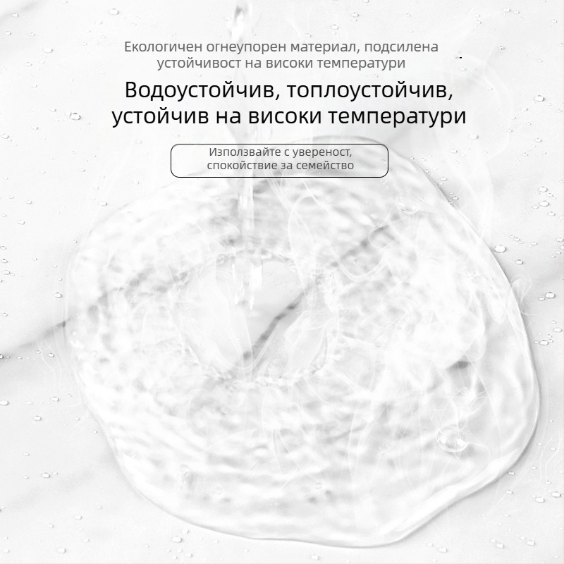 Плосък стенен стикер – мраморен мотив, PVC, самозалепващ, влагозащитен, устойчив на петна, 1 бр