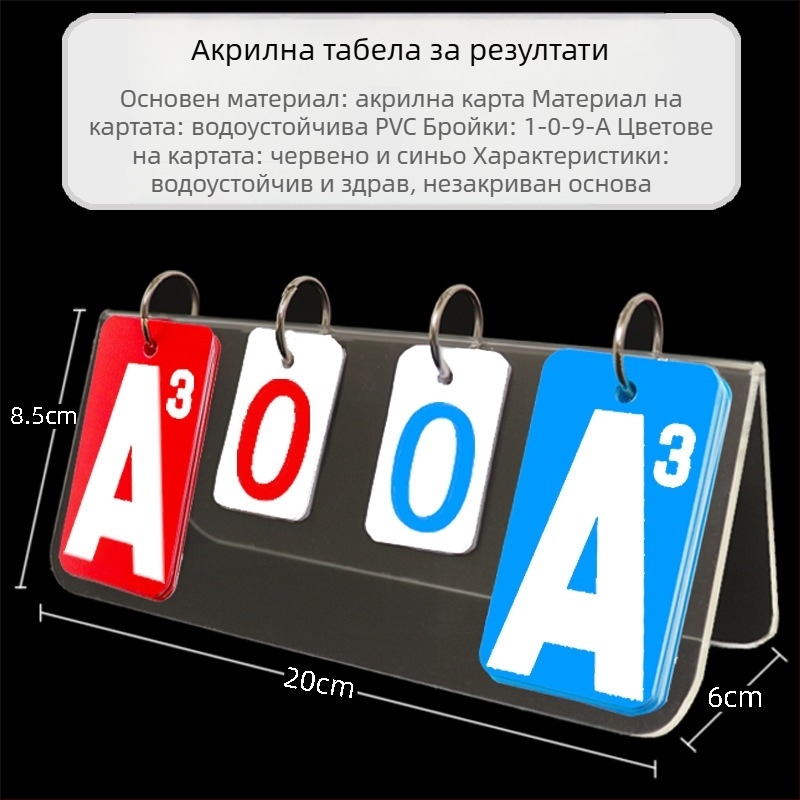 PVC Табло за резултати за баскетбол и билярд, с печат на лого, персонализируемо