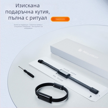 Autowoel Спортна гривна за китката с AI интелигентен чип, електростатична технология, безжична силиконова конструкция за спорт на открито