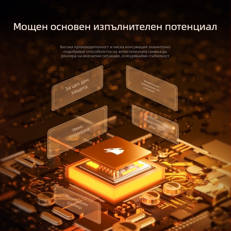 Autowoel Спортна гривна за китката с AI интелигентен чип, електростатична технология, безжична силиконова конструкция за спорт на открито