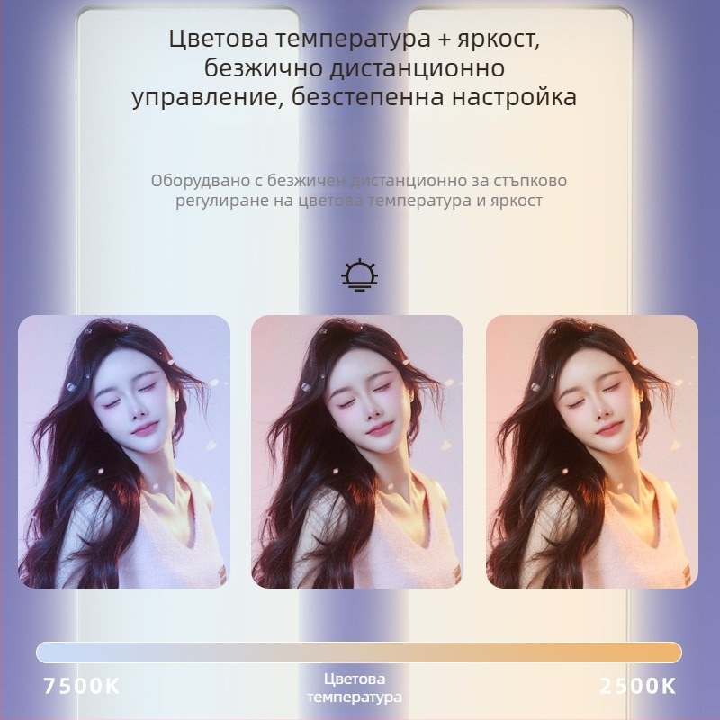 Стойка за лайв стрийм светлина с тройна цветова температура – мощност 10–50W, 220V, ръчно управление