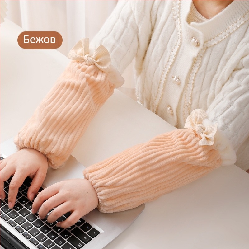 Фланелена престилка с ръкави, антизамърсяваща, монохромен дизайн, модерен минимализъм