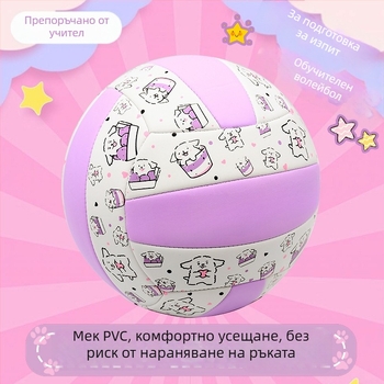 Вътрешна тренировъчна волейбол топка от телешка кожа, с възможност за персонализация; печат на лого не е възможен