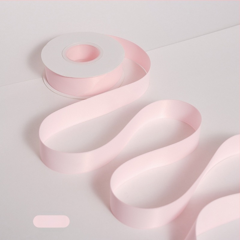 Двустранна матова полиестерна лента за букети – матово покритие, марка Yusun, лента за опаковане на подаръци и декоративна лента