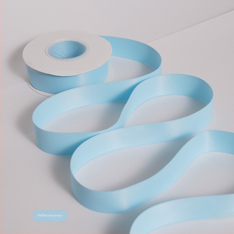 Двустранна матова полиестерна лента за букети – матово покритие, марка Yusun, лента за опаковане на подаръци и декоративна лента