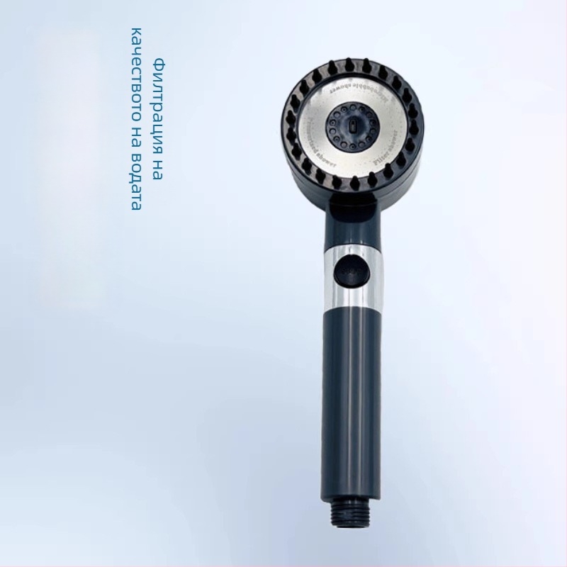 Ръчна душ глава с пръскане-мъгла и дъждовен душ, ABS, стенен монтаж, смесен воден изход