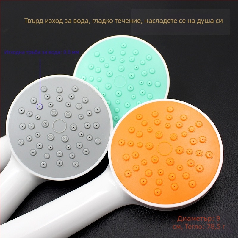 Ръчна душ глава за дъжд – ABS, кръгла форма, гайкова връзка, модел 9121