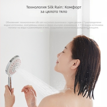 Ръчна душ-глава за баня с функции пяна и дъжд, ABS материал, директен монтаж с маркуч, кръгла форма, модел S176025-2B01-1