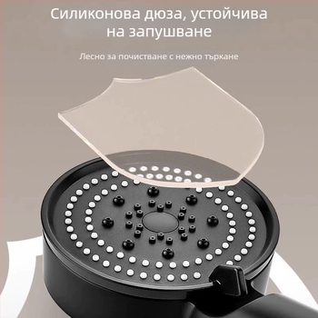Kaisheng Premium Ръчна душ глава с регулируеми настройки на струята, ABS корпус, електроплакиране